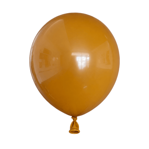 Retro Caramel Brown Latex Balloons