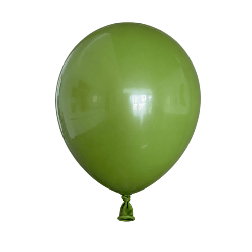 Retro Olive Green Latex Balloons
