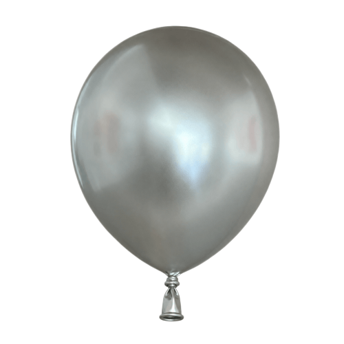 Pearl Silver Latex Balloons